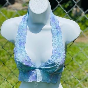 Victoria’s Secret Pink Halter Lace Bralette Size XS